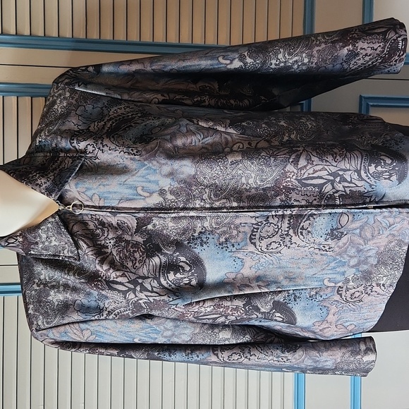 Vintage Dress Barn Paisley Zip-Up Jacket - Picture 1 of 13